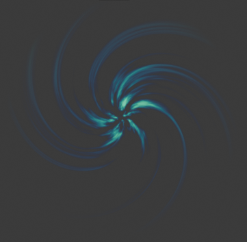 Using gradients to twist textures into a spiral